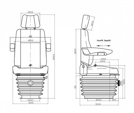 Кресло XFZY-8 (аналог сиденья 5102А).  2